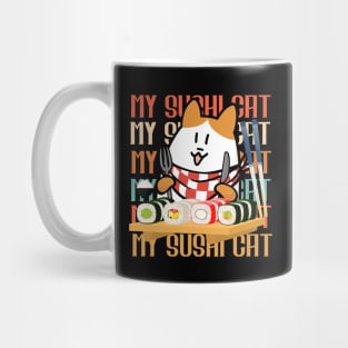 My Sushi Cat Kawaii Art Mug